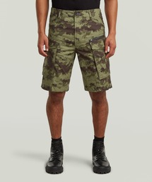 G-STAR | ROVIC ZIP RELAXED SHORTS/ジップディテールリラックスワイドカーゴショートパンツ(その他パンツ)