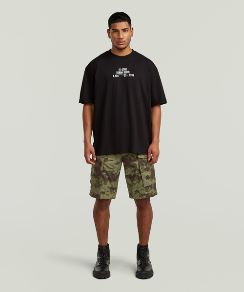 G-STAR（ジースター）の「ROVIC ZIP RELAXED SHORTS/ジップディテールリラックスワイドカーゴショートパンツ（その他パンツ・メンズ・カモフラージュ・30inch/32inch/36inch/34inch/28inch）」の4枚目の写真