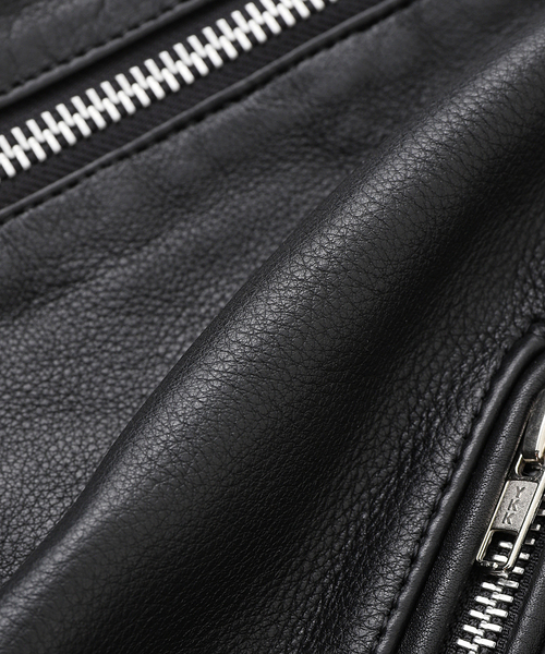 セール】WOKE EDGE / ウォークエッジ LEATHER TECH BOMBER JACKET