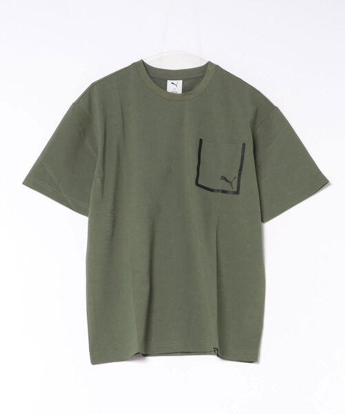 PUMA(プーマ)の「PUMA/プーマ メンズ 半袖 Tシャツ ワンポイント ロゴ シンプル 693746(Tシャツ/カットソー・メンズ・コーラル/オリーブ/ブラック・M/XL/L)」の20枚目の写真