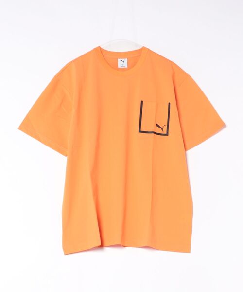 PUMA(プーマ)の「PUMA/プーマ メンズ 半袖 Tシャツ ワンポイント ロゴ シンプル 693746(Tシャツ/カットソー・メンズ・コーラル/オリーブ/ブラック・M/XL/L)」の21枚目の写真
