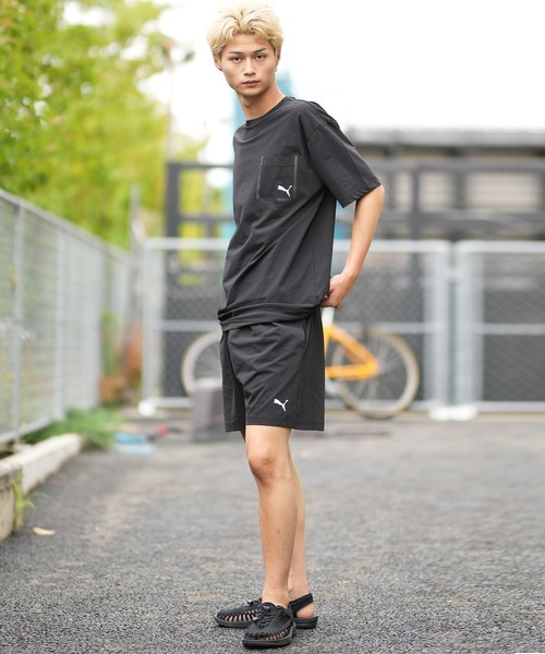 PUMA(プーマ)の「PUMA/プーマ メンズ 半袖 Tシャツ ワンポイント ロゴ シンプル 693746(Tシャツ/カットソー・メンズ・コーラル/オリーブ/ブラック・M/XL/L)」の13枚目の写真