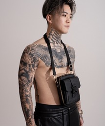 ショルダーバッグ（ブラック/黒色系・ブランドロゴ）ファッション通販