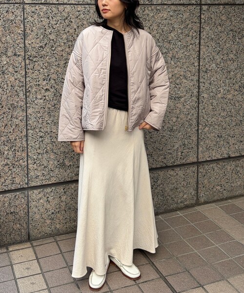 Rouge vif（ルージュヴィフ）の「リバーシブルパネトレーションファーキルトブルゾン（ブルゾン・レディース・ブラウン/グレイッシュベージュ・フリー）」の5枚目の写真