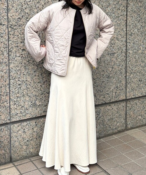 Rouge vif（ルージュヴィフ）の「リバーシブルパネトレーションファーキルトブルゾン（ブルゾン・レディース・ブラウン/グレイッシュベージュ・フリー）」の7枚目の写真