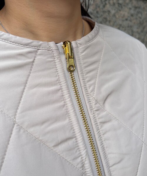 Rouge vif（ルージュヴィフ）の「リバーシブルパネトレーションファーキルトブルゾン（ブルゾン・レディース・ブラウン/グレイッシュベージュ・フリー）」の13枚目の写真