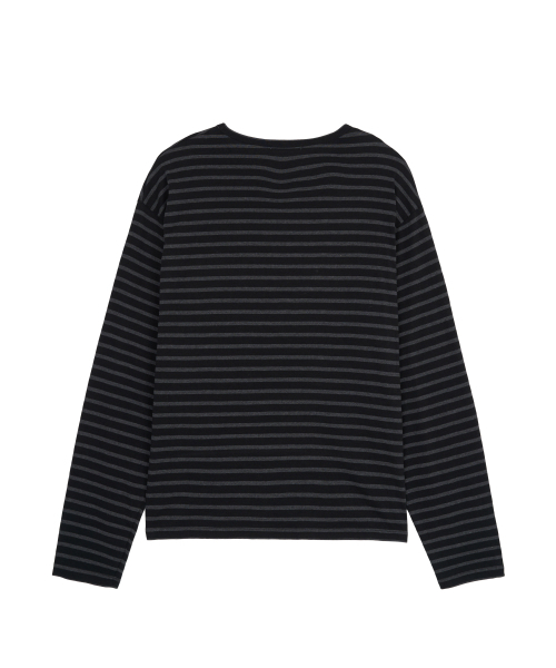 MATISSE THE CURATOR(マティスザキュレーター)の「トセルトストライプTシャツブラック(Tシャツ/カットソー・メンズ・その他・1/2/3)」の2枚目の写真