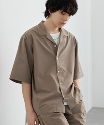 MONO-MART（モノマート）の「【セットアップ3点セット】オープンカラーワイドシャツ&2タックワイドスラックス&ルーズタンクトップ<UVカット 接触冷感 イージーケア>（セットアップ）」