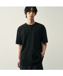 ROTEMBER（ローテンバー）の「リブヘンリーネックハーフTシャツ [5 COLOR]（Tシャツ/カットソー）」