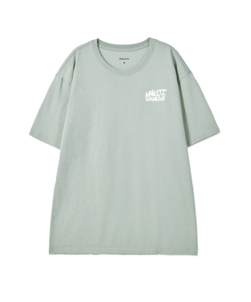 MAKEITTO（メイキット）の「[GRAFFITI3 LOGO]CREW NECK TEE_MINT（Tシャツ/カットソー・メンズ・その他・M/L/XL/XXL）」の2枚目の写真