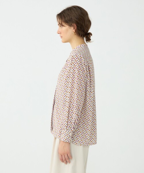 BALLSEY(ボールジィ)の「ミルフィープリント スキッパータックブラウス(シャツ/ブラウス・レディース・ホワイト系その他・36)」の4枚目の写真