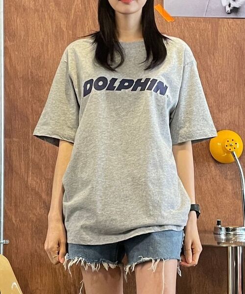 DOLPHIN WAVE APPAREL（ドルフィンウェーブアパレル）の「ドルフィンアセンティックロゴTシャツ（Tシャツ/カットソー・メンズ・その他・L）」の2枚目の写真