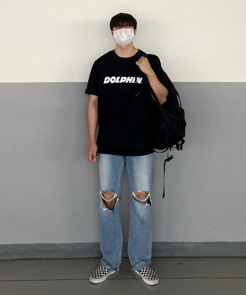 DOLPHIN WAVE APPAREL（ドルフィンウェーブアパレル）の「ドルフィンアセンティックロゴTシャツ（Tシャツ/カットソー・メンズ・その他・L）」の8枚目の写真