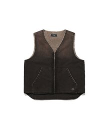 COTTON WASHED VEST_BROWN(NG2DFUB990A)