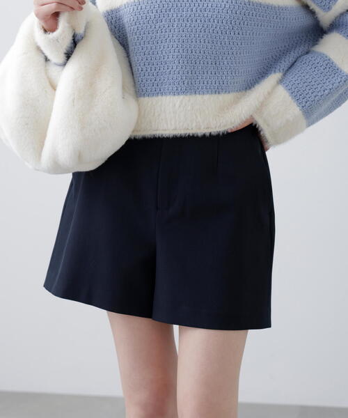 FREE'S MART（フリーズマート）の「◆〈セットアップ対応〉ハイウエストショートパンツ（その他パンツ・レディース・ベージュ系その他/ネイビー/ブラック/ブラウン系その他・MEDIUM/SMALL）」の4枚目の写真