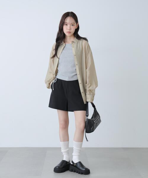 FREE'S MART(フリーズマート)の「◆〈セットアップ対応〉ハイウエストショートパンツ(その他パンツ・レディース・ベージュ系その他/ネイビー/ブラック/ブラウン系その他・MEDIUM/SMALL)」の13枚目の写真