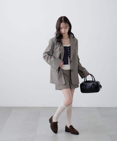 FREE'S MART(フリーズマート)の「◆〈セットアップ対応〉ハイウエストショートパンツ(その他パンツ・レディース・ベージュ系その他/ネイビー/ブラック/ブラウン系その他・MEDIUM/SMALL)」の21枚目の写真