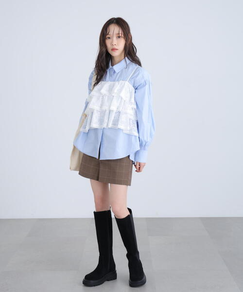 FREE'S MART（フリーズマート）の「◆〈セットアップ対応〉ハイウエストショートパンツ（その他パンツ・レディース・ベージュ系その他/ネイビー/ブラック/ブラウン系その他・MEDIUM/SMALL）」の20枚目の写真