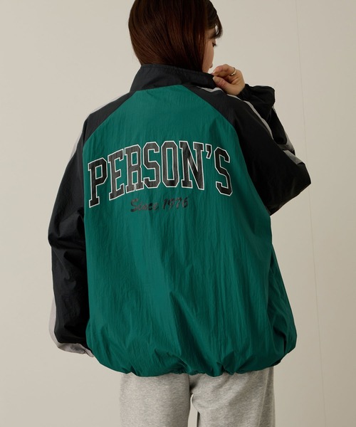 PERSON'S（パーソンズ）の「PERSON'S 別注デザイン 切替えトラックジャケット（ブルゾン・レディース・グレー/ワインレッド/グリーン・S/FREE）」の22枚目の写真