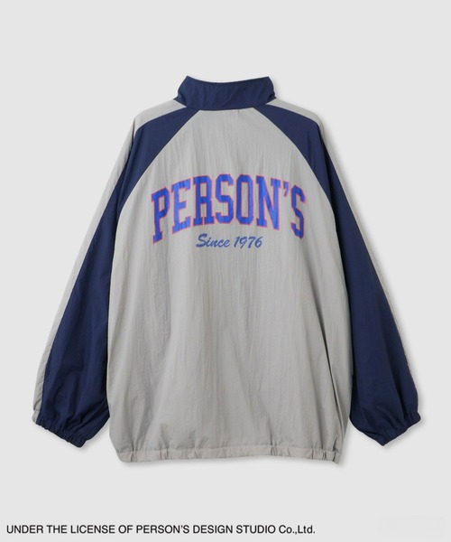 PERSON'S（パーソンズ）の「PERSON'S 別注デザイン 切替えトラックジャケット（ブルゾン・レディース・グレー/ワインレッド/グリーン・S/FREE）」の11枚目の写真