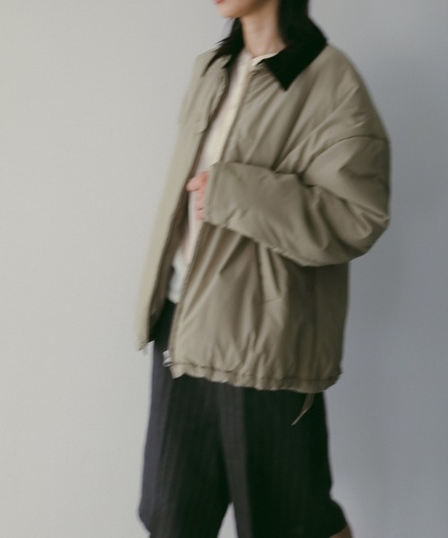 anuke(アンヌーク)の「Velour Collar Blouzon(ブルゾン・レディース・オリーブ/チャコールグレー・36inch/38inch)」の18枚目の写真