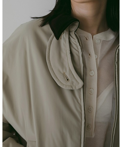 anuke(アンヌーク)の「Velour Collar Blouzon(ブルゾン・レディース・オリーブ/チャコールグレー・36inch/38inch)」の20枚目の写真