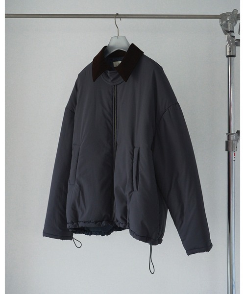 anuke(アンヌーク)の「Velour Collar Blouzon(ブルゾン・レディース・オリーブ/チャコールグレー・36inch/38inch)」の6枚目の写真