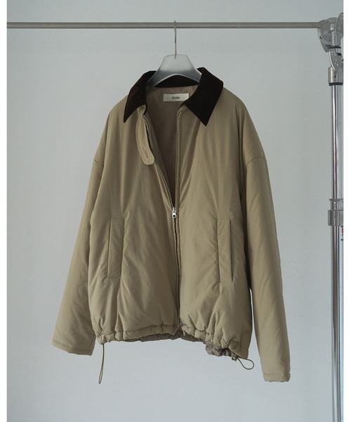 anuke(アンヌーク)の「Velour Collar Blouzon(ブルゾン・レディース・オリーブ/チャコールグレー・36inch/38inch)」の7枚目の写真