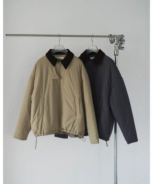 anuke(アンヌーク)の「Velour Collar Blouzon(ブルゾン・レディース・オリーブ/チャコールグレー・36inch/38inch)」の8枚目の写真