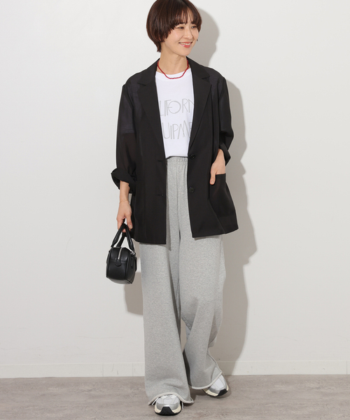 JOURNAL STANDARD relume（ジャーナルスタンダード　レリューム）の「《追加》シングルシアージャケット（テーラードジャケット・レディース・ベージュ/ブラック/アイボリー・FREE）」の4枚目の写真