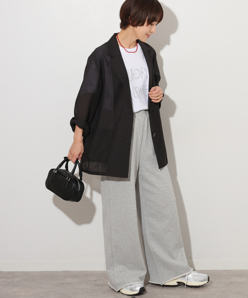 JOURNAL STANDARD relume（ジャーナルスタンダード　レリューム）の「《追加》シングルシアージャケット（テーラードジャケット・レディース・ベージュ/ブラック/アイボリー・FREE）」の5枚目の写真