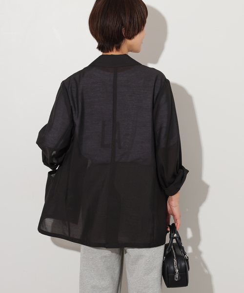 JOURNAL STANDARD relume（ジャーナルスタンダード　レリューム）の「《追加》シングルシアージャケット（テーラードジャケット・レディース・ベージュ/ブラック/アイボリー・FREE）」の9枚目の写真