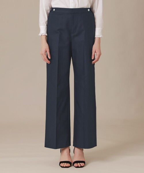 MACKINTOSH LONDON(マッキントッシュ ロンドン)の「コットンダブルクロスパンツ(その他パンツ・レディース・オフホワイト/ネイビー・38/36/40)」の7枚目の写真