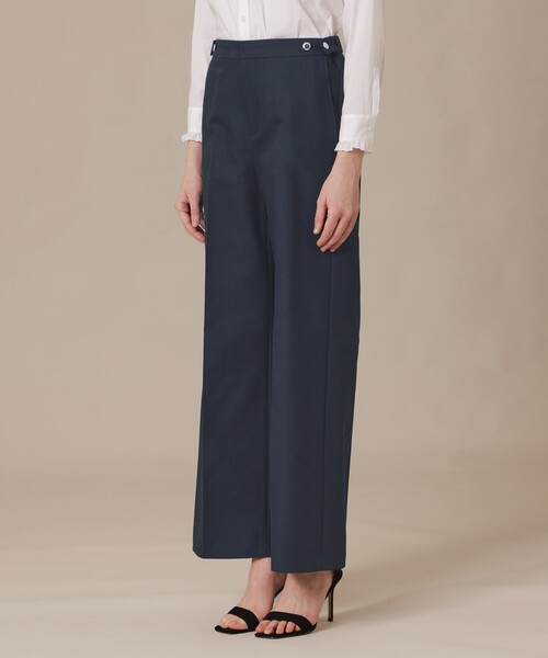 MACKINTOSH LONDON(マッキントッシュ ロンドン)の「コットンダブルクロスパンツ(その他パンツ・レディース・オフホワイト/ネイビー・38/36/40)」の8枚目の写真
