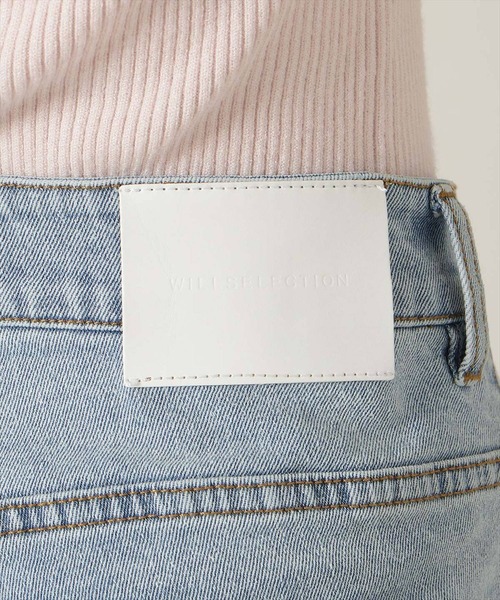 WILLSELECTION（ウィルセレクション）の「ロゴ刺繍セミフレアデニムパンツ（デニムパンツ・レディース・ブルー/ライトブルー・MEDIUM/SMALL）」の13枚目の写真