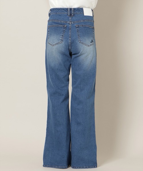WILLSELECTION（ウィルセレクション）の「ロゴ刺繍セミフレアデニムパンツ（デニムパンツ・レディース・ブルー/ライトブルー・MEDIUM/SMALL）」の4枚目の写真