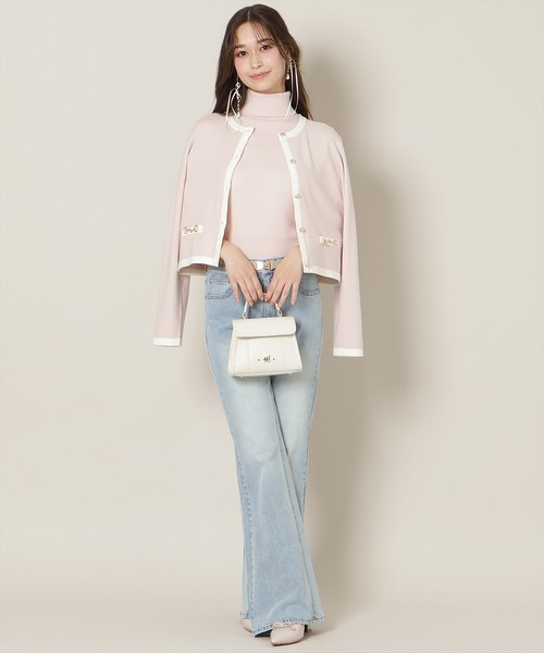 WILLSELECTION（ウィルセレクション）の「ロゴ刺繍セミフレアデニムパンツ（デニムパンツ・レディース・ブルー/ライトブルー・MEDIUM/SMALL）」の18枚目の写真