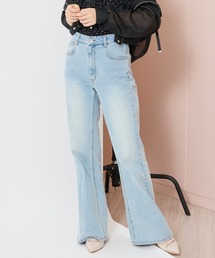 WILLSELECTION（ウィルセレクション）の「ロゴ刺繍セミフレアデニムパンツ（デニムパンツ）」