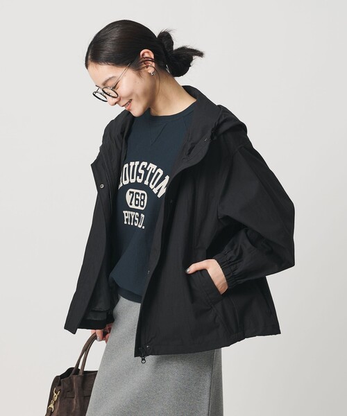 BEAUTY&YOUTH UNITED ARROWS（ビューティーアンドユースユナイテッドアローズ）の「【WEB限定】コットンナイロン フードブルゾン ウォッシャブル（ブルゾン・レディース・ナチュラル/ブラック/モカ・FREE）」の7枚目の写真