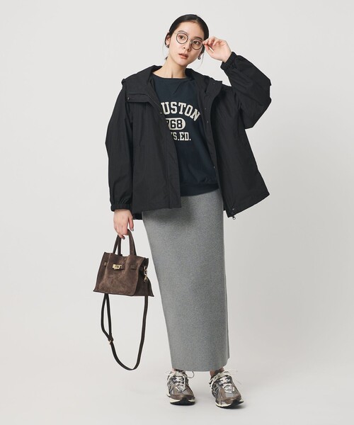 BEAUTY&YOUTH UNITED ARROWS（ビューティーアンドユースユナイテッドアローズ）の「【WEB限定】コットンナイロン フードブルゾン ウォッシャブル（ブルゾン・レディース・ナチュラル/ブラック/モカ・FREE）」の9枚目の写真