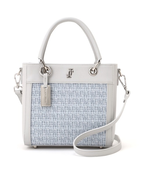 JILL by JILL STUART（ジルバイジルスチュアート）の「クロスJツイードトートバッグ（ハンドバッグ・レディース・ブルー/ホワイト・FREE）」の4枚目の写真