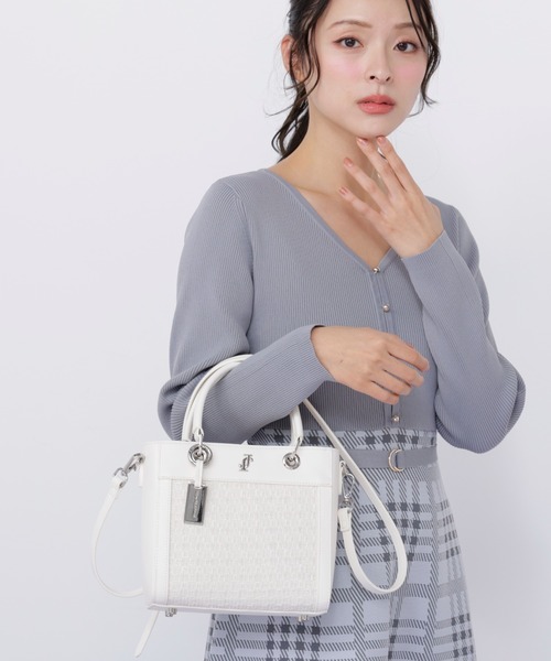 JILL by JILL STUART（ジルバイジルスチュアート）の「クロスJツイードトートバッグ（ハンドバッグ・レディース・ブルー/ホワイト・FREE）」の22枚目の写真