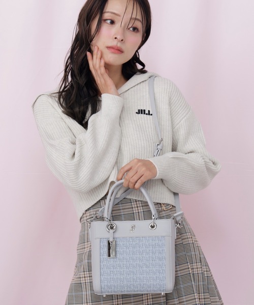 JILL by JILL STUART（ジルバイジルスチュアート）の「クロスJツイードトートバッグ（ハンドバッグ・レディース・ブルー/ホワイト・FREE）」の14枚目の写真