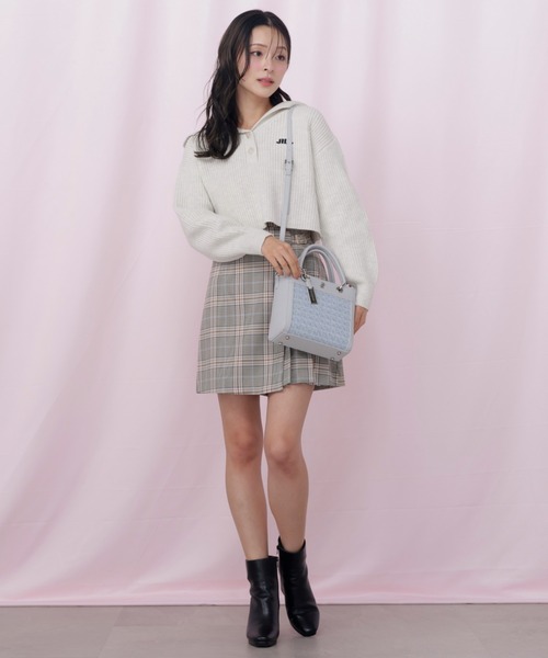 JILL by JILL STUART（ジルバイジルスチュアート）の「クロスJツイードトートバッグ（ハンドバッグ・レディース・ブルー/ホワイト・FREE）」の17枚目の写真