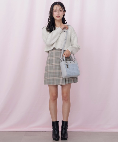 JILL by JILL STUART（ジルバイジルスチュアート）の「クロスJツイードトートバッグ（ハンドバッグ・レディース・ブルー/ホワイト・FREE）」の18枚目の写真