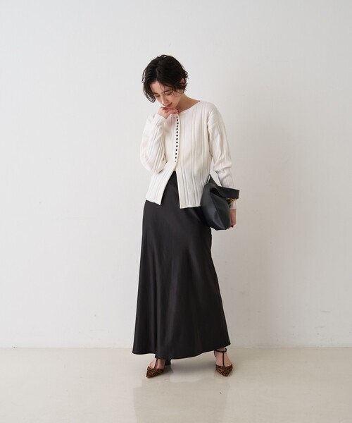 Rouge vif(ルージュヴィフ)の「【CHIMERE/シメール】レザーワイドワンハンドル(ハンドバッグ・レディース・オフホワイト/ブラック・フリー)」の13枚目の写真