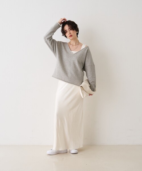 Rouge vif(ルージュヴィフ)の「【CHIMERE/シメール】レザーワイドワンハンドル(ハンドバッグ・レディース・オフホワイト/ブラック・フリー)」の16枚目の写真