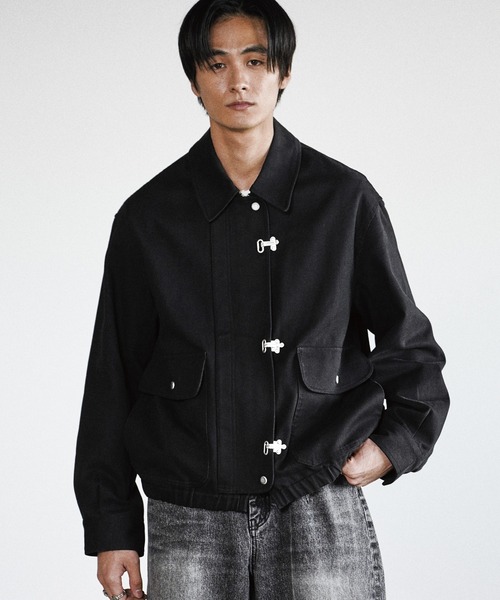 WYM LIDNM（ウィム バイ リドム）の「METAL TOGGLE TWILL DECK BLOUSON（ブルゾン・メンズ・ブラウン/ブラック・S/M/L）」の20枚目の写真