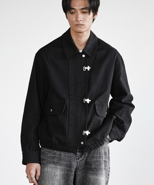 WYM LIDNM（ウィム バイ リドム）の「METAL TOGGLE TWILL DECK BLOUSON（ブルゾン・メンズ・ブラウン/ブラック・S/M/L）」の22枚目の写真