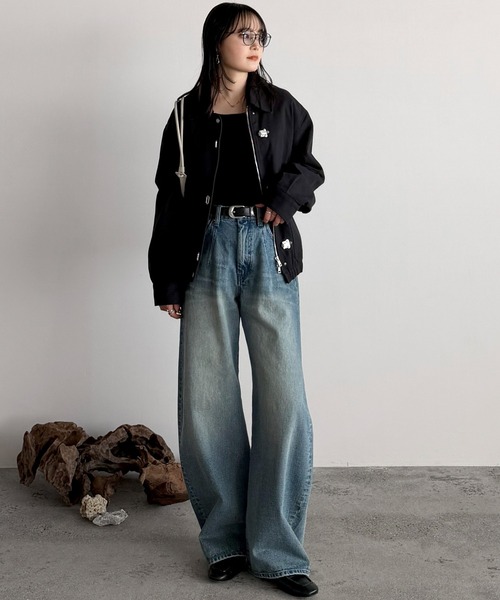 WYM LIDNM（ウィム バイ リドム）の「METAL TOGGLE TWILL DECK BLOUSON（ブルゾン・メンズ・ブラウン/ブラック・S/M/L）」の11枚目の写真